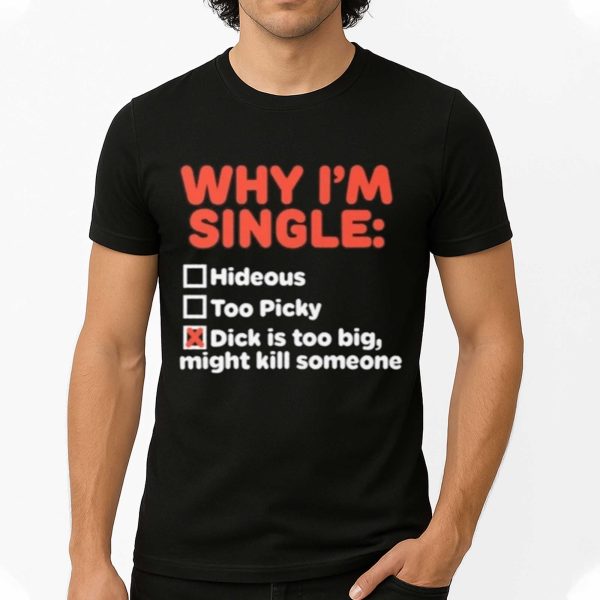 Why I'm Single Hideous Too Picky Dick Is Too Big, Might Kill Someone Shirt