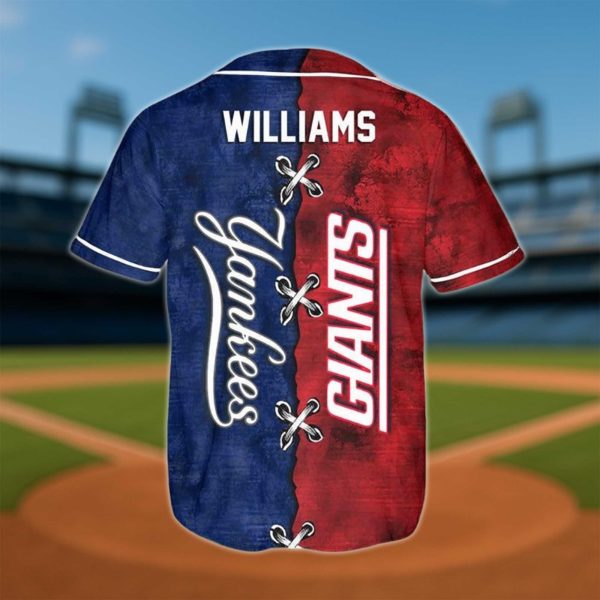 Yankees and Giants Baseball Jersey 2025 1