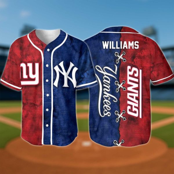 Yankees and Giants Baseball Jersey 2025 3