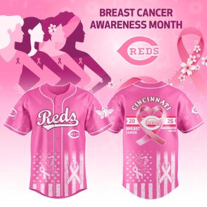 Reds Breast Cancer Awareness Month Jersey 2025