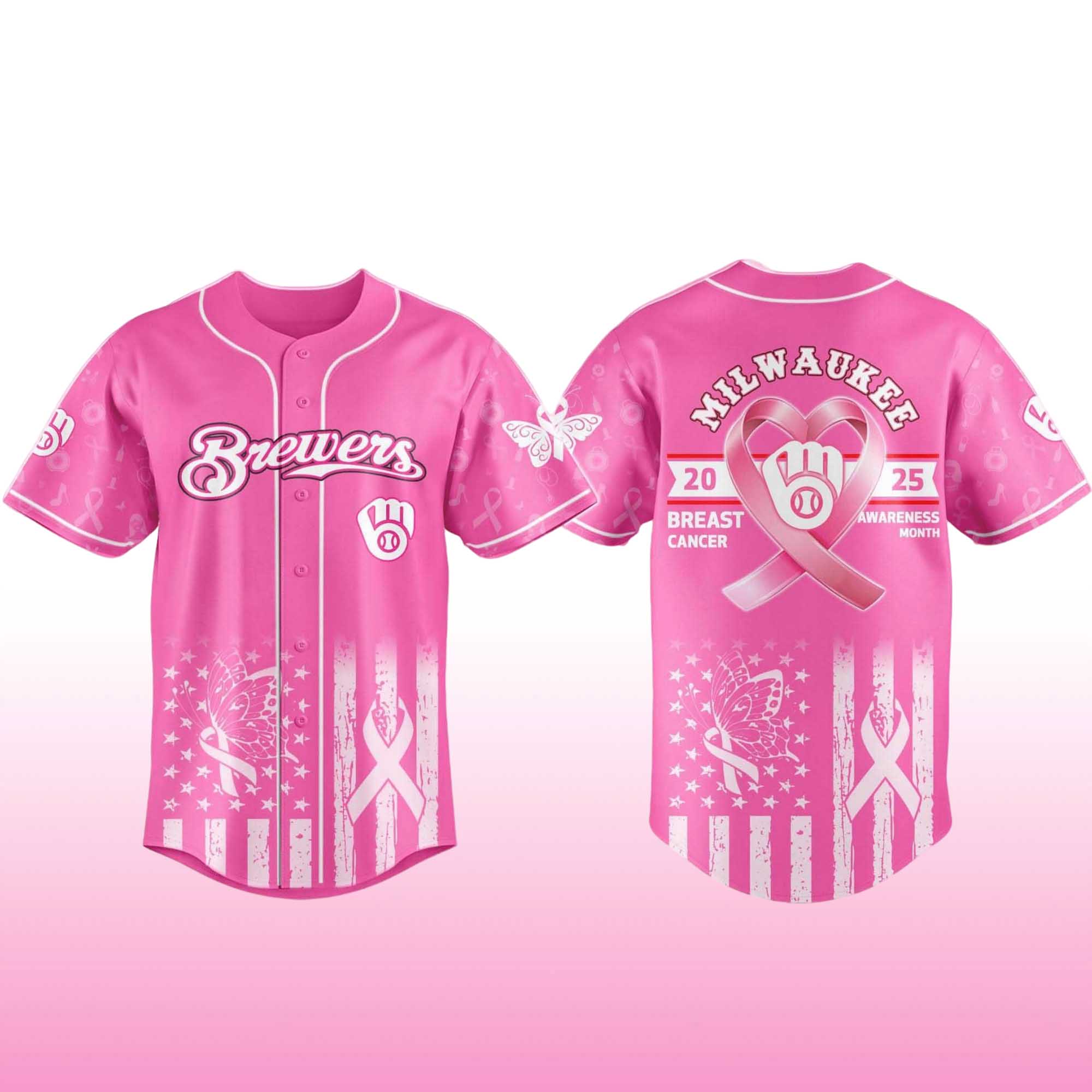 Brewers Breast Cancer Awareness Month Jersey 2025 Brewers Breast Cancer Awareness Month Jersey 2025