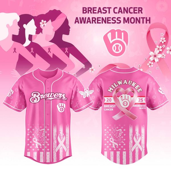 Brewers Breast Cancer Awareness Month Jersey 2025