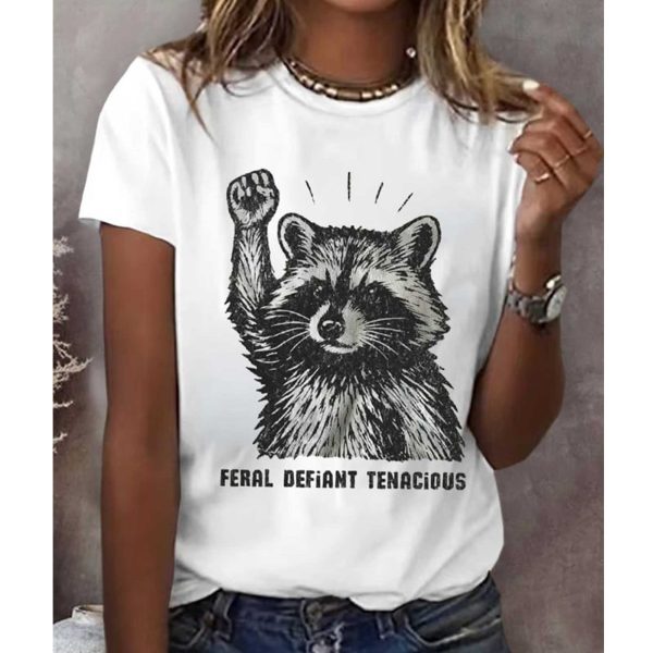 Feral Defiant Tenacious FDT Racoon Shirt