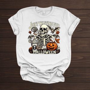Just Waiting On Halloween T Shirt