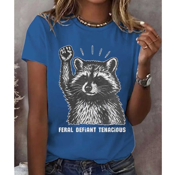 Feral Defiant Tenacious FDT Racoon Shirt