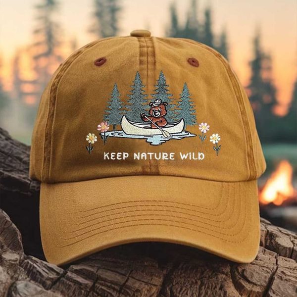 Keep Nature Wild Print Hat