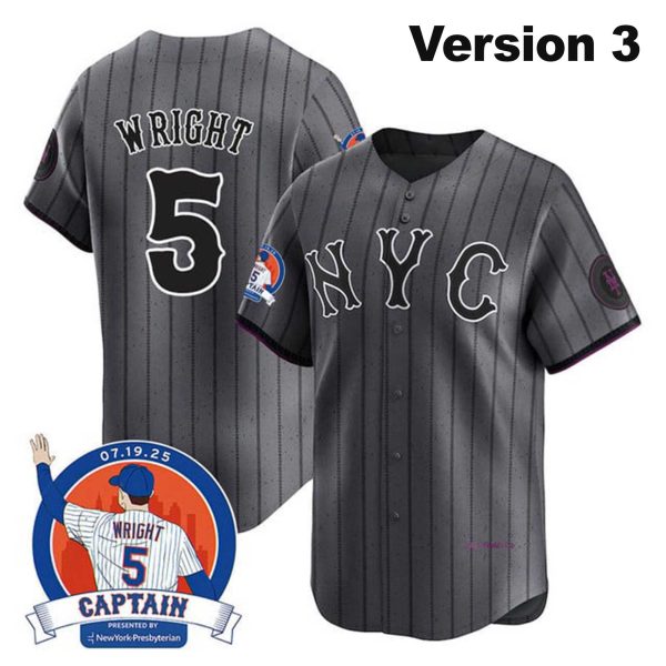New York Mets David Wright Legend Jersey 2025