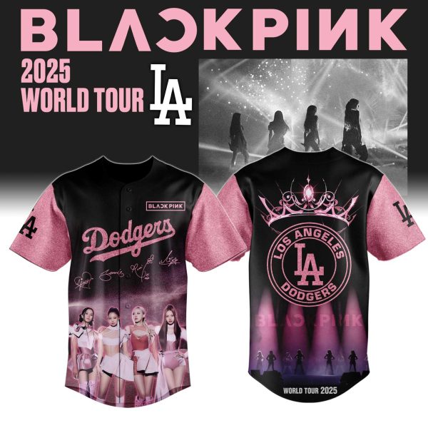 Dodgers World Tour 2025 Blackpink Baseball Jersey