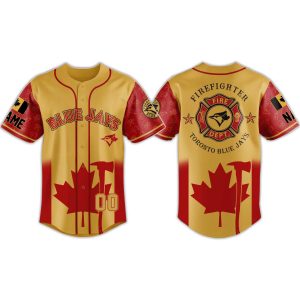 Toronto Blue Jays Firefighter Appreciation Night Jersey 2025 1
