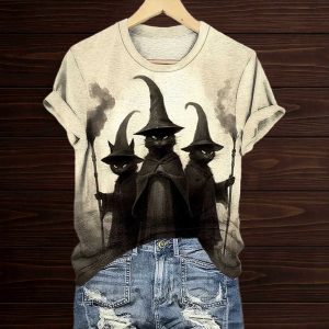 Witchy Black Cats Halloween Shirt 1