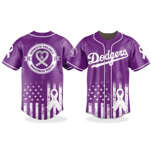 Dodgers Domestic Violence Awareness Month Jersey 2025 1