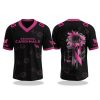Arizona Cardinals Breast Cancer Awareness Month V neck Short Sleeve Jersey 2025 1