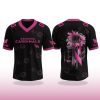 Arizona Cardinals Breast Cancer Awareness Month V neck Short Sleeve Jersey 2025 2
