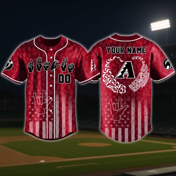 Arizona Diamondbacks Deaf and Hard of Hearing Awareness Day Jersey 2025 2