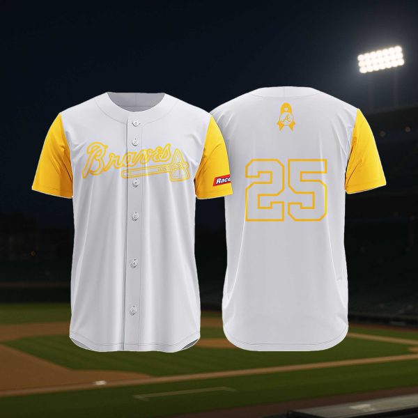 Atlanta Braves Childhood Cancer Awareness Day Jersey Giveaway 2025 1