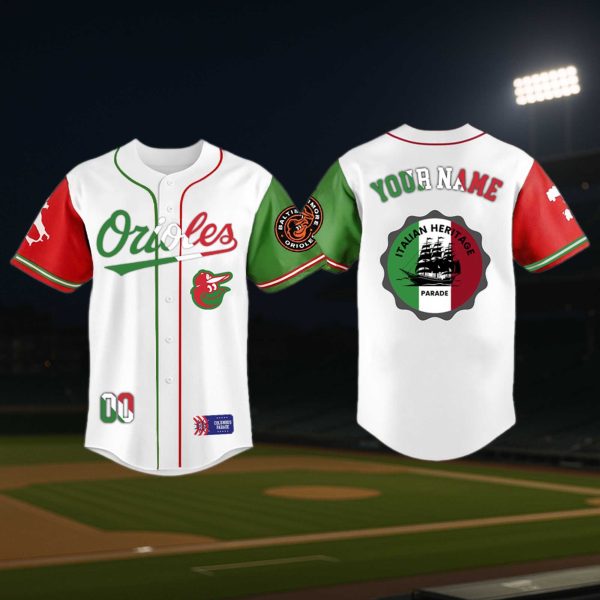 Baltimore Orioles Italian American Heritage Month Jersey 2025 2