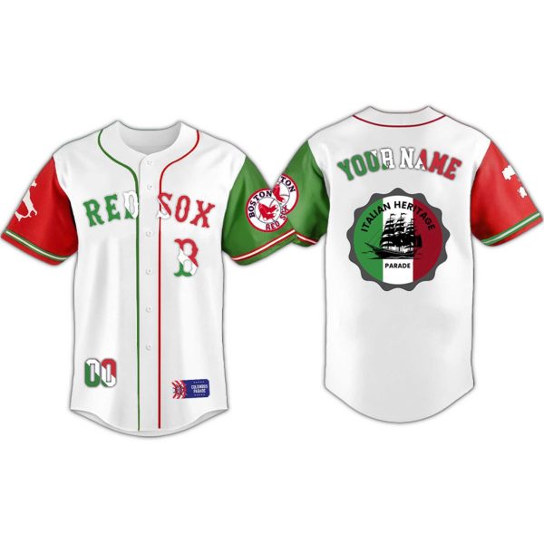 Boston Red Sox Columbus Parade Italian Heritage Night Jersey 2025 1