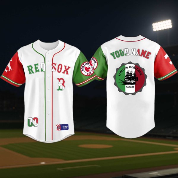 Boston Red Sox Columbus Parade Italian Heritage Night Jersey 2025 2