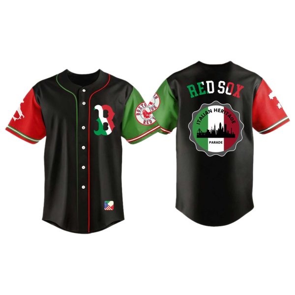 Boston Red Sox Italian Heritage Night Jersey 2025 3