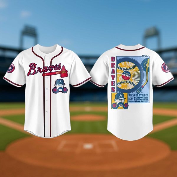 Braves Spencer Strider Vintage Jersey 2025 2