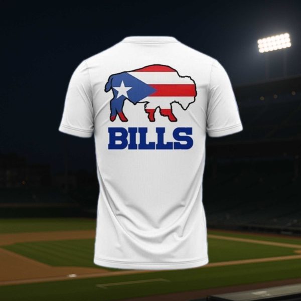 Buffalo Bills Puerto Rican and Hispanic Day T shirt 2025