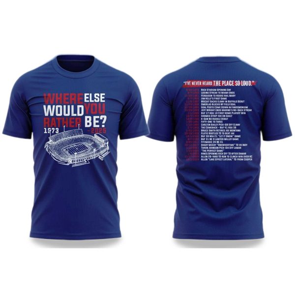 Buffalo Bills Stadium Memories Shirt 2025