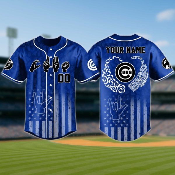 Chicago Cubs Deaf and Hard of Hearing Awareness Day Jersey 2025 2
