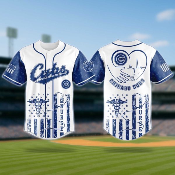 Chicago Cubs Nurses Night 2025 Jersey 3