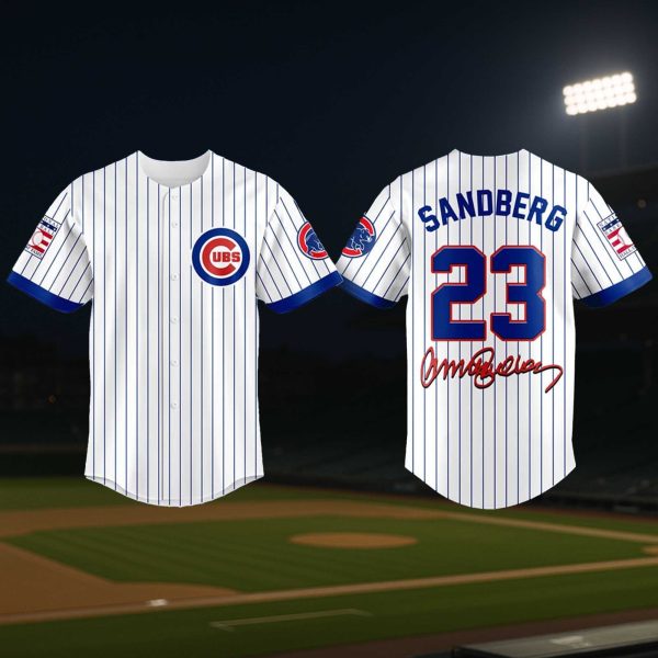 Chicago Cubs Ryne Sandberg 23 Signature Jersey 2025 2