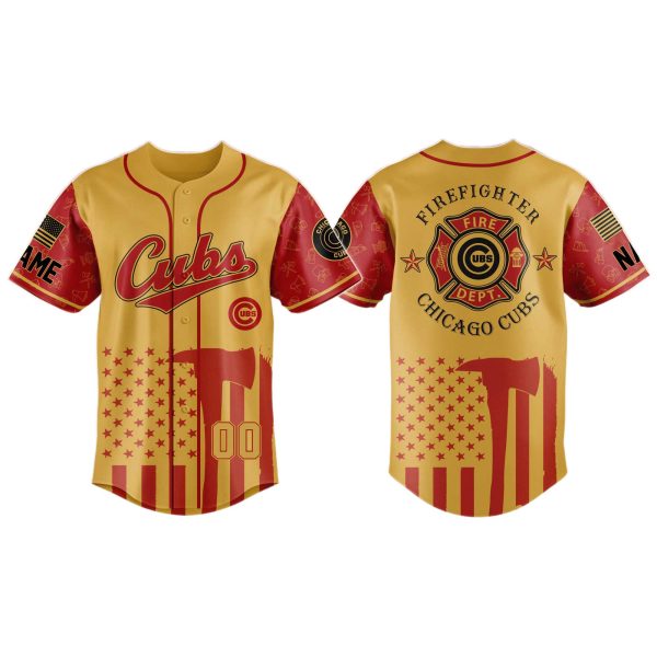 Chicago Cubs x Firefighter Appreciation Night Jersey 2025