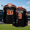 Cincinnati Bengals Black Joe Burrow Crossover Hockey Jersey 2025 2