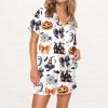 Coquette Halloween Silky Satin Pajama Set