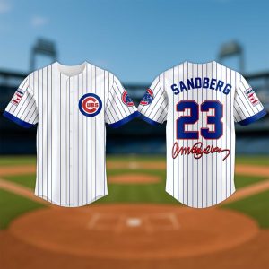 Chicago Cubs Ryne Sandberg 23 Signature Jersey 2025 1