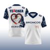Denver Broncos Teacher Appreciation V neck Short Sleeve Jersey 2025 2
