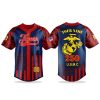 Detroit Tigers US Marine Corps Jersey Patriotic 250 Years Jersey 2025 1