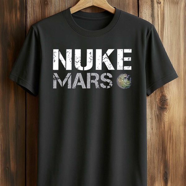 Elon Musk Wears Nuke Mars Shirt