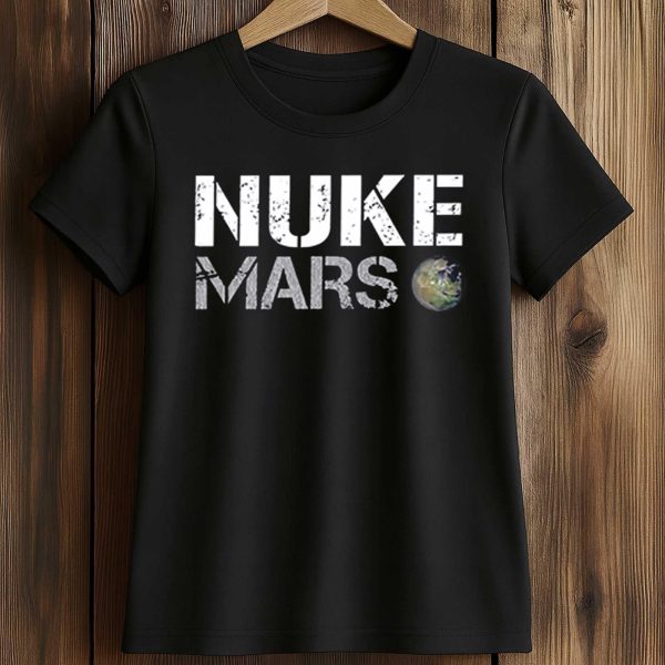 Elon Musk Wears Nuke Mars Shirt