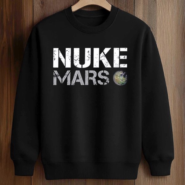 Elon Musk Wears Nuke Mars Shirt