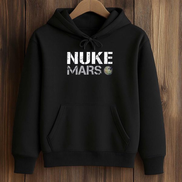 Elon Musk Wears Nuke Mars Shirt