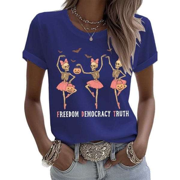 FDT Freedom Decocracy Truth Skeleton Dance Shirt 3