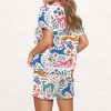 Floral Greyhound Whippet Silky Satin Pajama Set 2