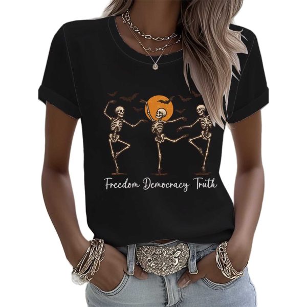 Freedom Decocracy Truth FDT Skeleton Dance Shirt 1