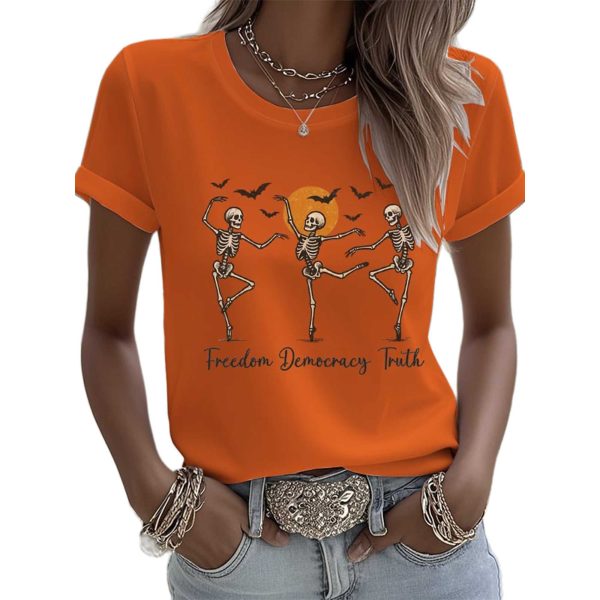 Freedom Decocracy Truth FDT Skeleton Dance Shirt 4