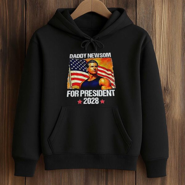 Gavin Newsom for President 2028 American Flag Shirt