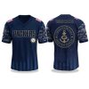 Green Bay Packers US Navy 250th Birthday V neck Short Sleeve Jersey 2025 1