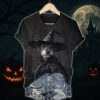 Halloween Cute Dog Print Shirt 1