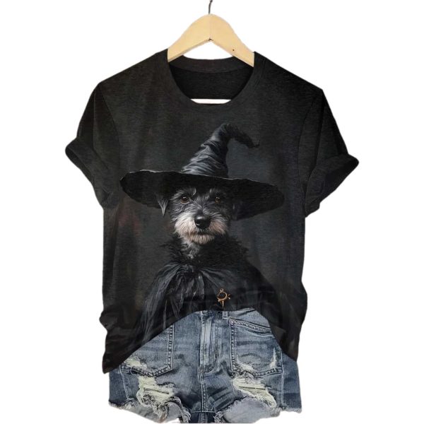 Halloween Cute Dog Print Shirt 2