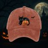 Halloween Pumpkin Black Cat Hat 2