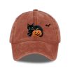 Halloween Pumpkin Black Cat Hat 3