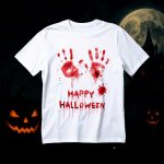 Happy Halloween Blood Handprints Shirt
